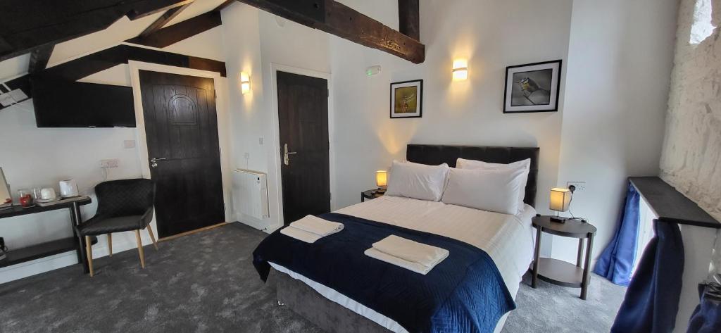 Postel nebo postele na pokoji v ubytování Crews Bed and Breakfast