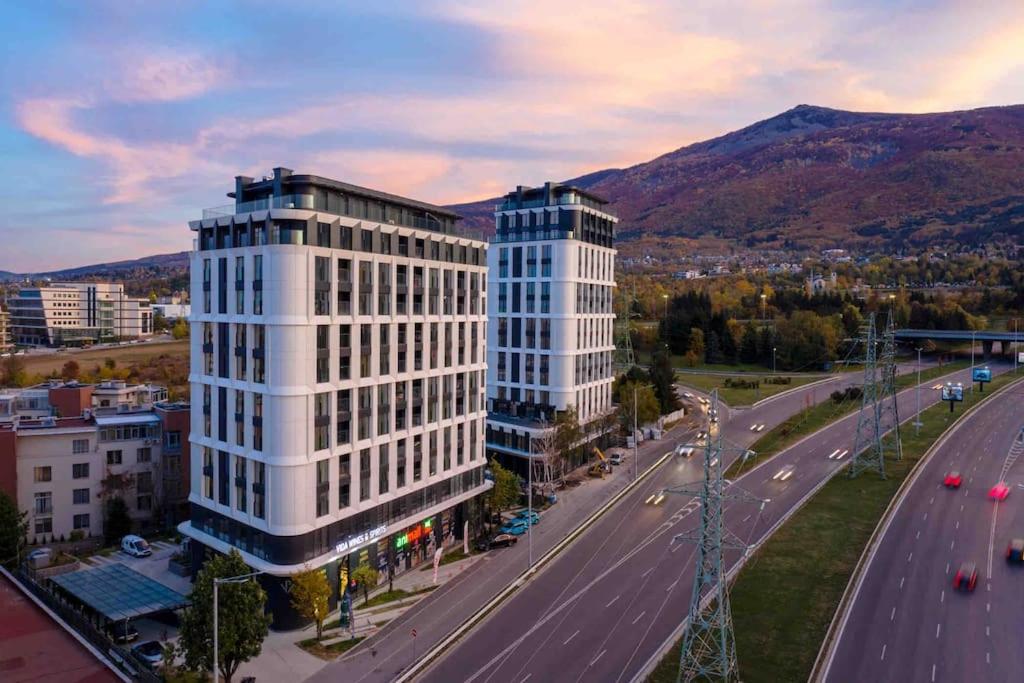 Nespecifikovaný výhled na hory nebo výhled na hory při pohledu z apartmánu