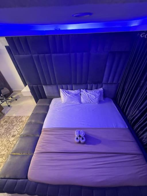 Postel nebo postele na pokoji v ubytování Cozy Pent House with Balcony for R&R