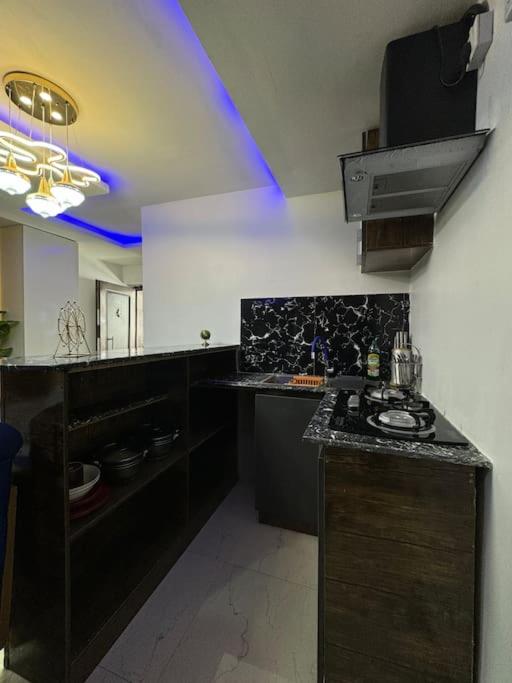 Kuchyň nebo kuchyňský kout v ubytování Cozy Pent House with Balcony for R&R
