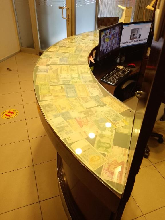 TV a/nebo společenská místnost v ubytování Tac Hotel