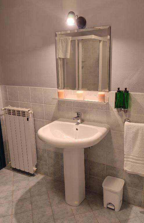 Koupelna v ubytování B&B Popoli Terme
