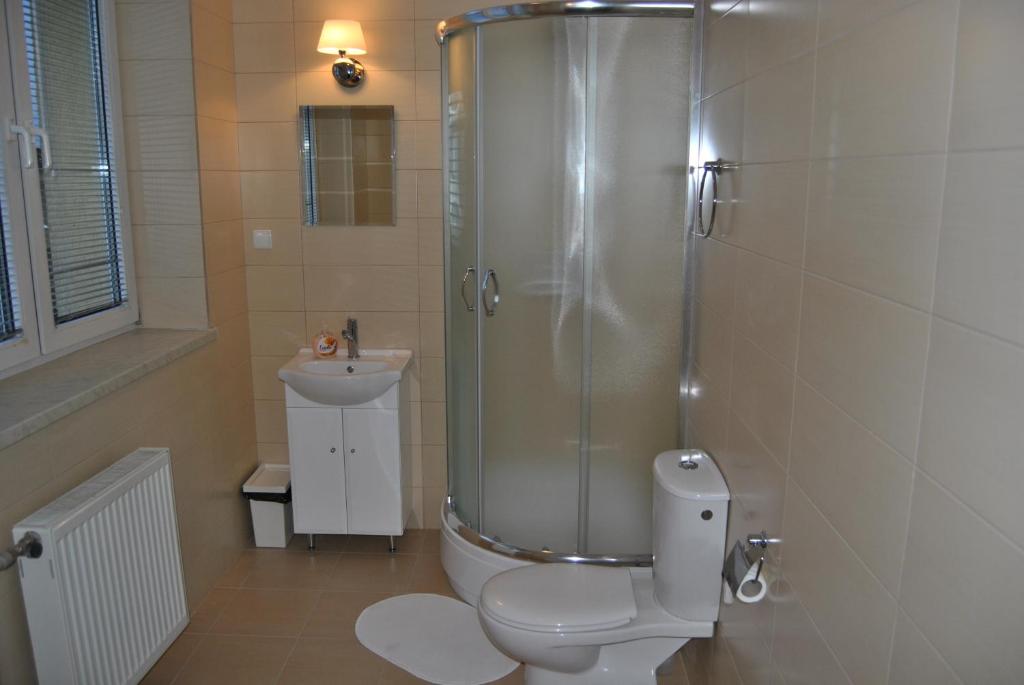 Kúpeľňa v ubytovaní Hotel Gościniec