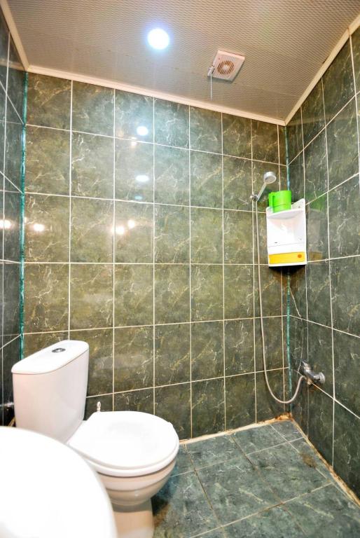 Koupelna v ubytování Hotel Vardzia K A L A