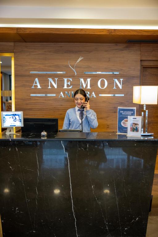Vstupní hala nebo recepce v ubytování Anemon Kent Ankara Otel