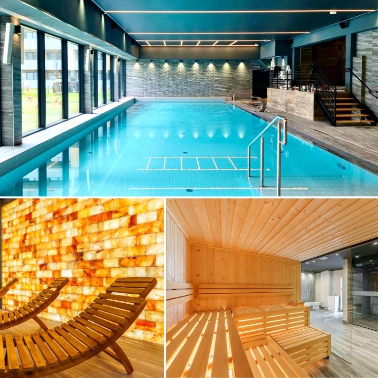 Bazén v ubytovaní FARO Apartamenty Kasprowicza 20 BASEN w cenie SCHWIMMBAD im Preis alebo v jeho blízkosti