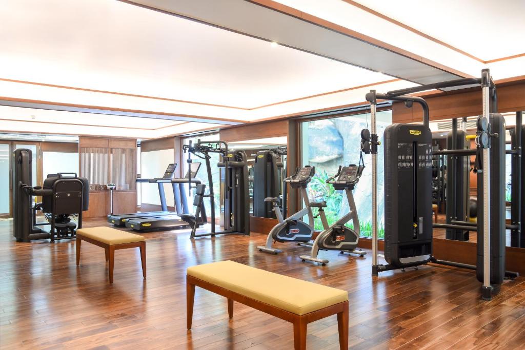 Fitness centrum a/nebo fitness zařízení v ubytování Danang Pool Villas Resort & Spa My Khe Beach
