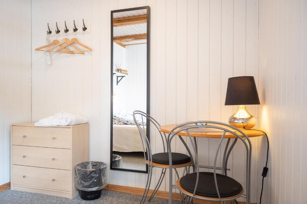 Stevns Klint Bed & Breakfast房間的床