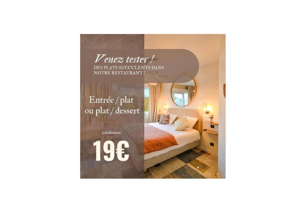 Ένα ή περισσότερα κρεβάτια σε δωμάτιο στο Hotel Bhoma Troyes