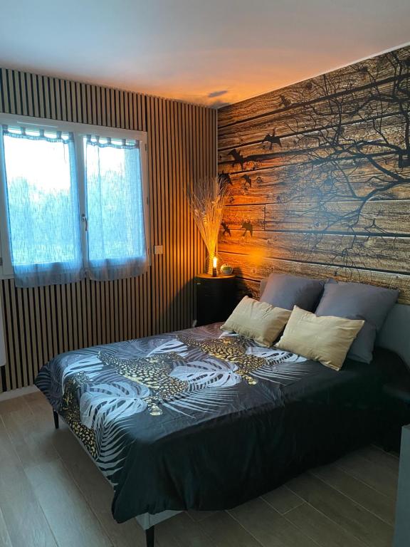 Postel nebo postele na pokoji v ubytování Le Noctambulle Spa