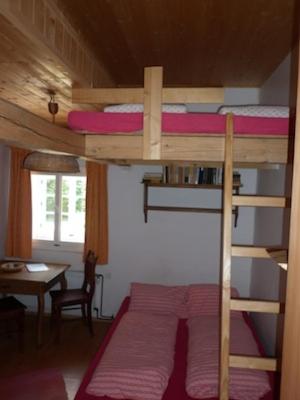 Postel nebo postele na pokoji v ubytování Beskýdek I