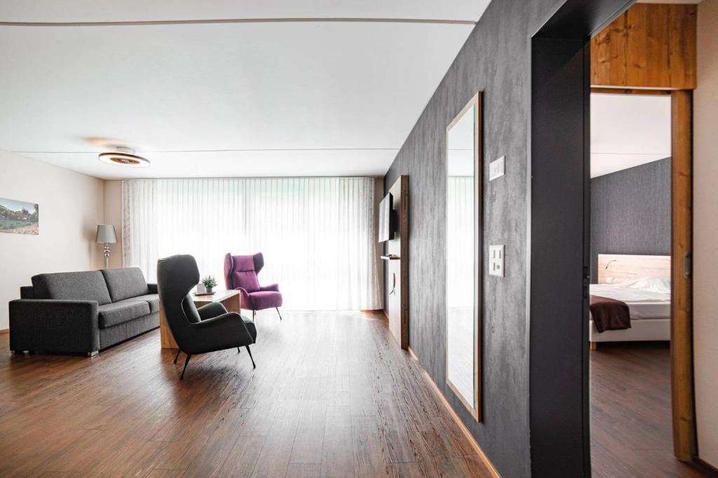 Posezení v ubytování Wohntel - wohnen wie im Hotel