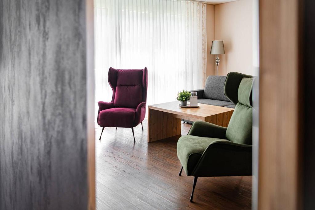 Posezení v ubytování Wohntel - wohnen wie im Hotel