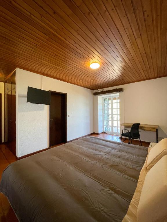 Postel nebo postele na pokoji v ubytování Estalagem Estrela