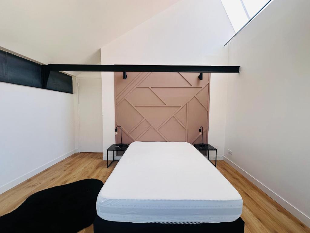 Posteľ alebo postele v izbe v ubytovaní Loft duplex and rooftop