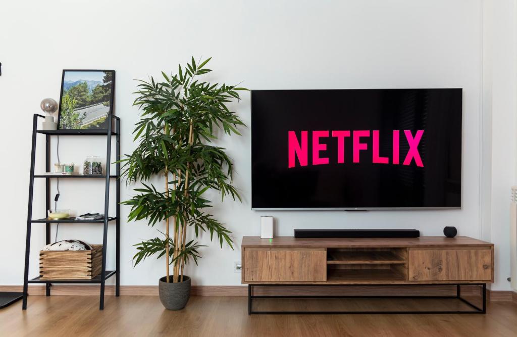 TV a/nebo společenská místnost v ubytování Alojamiento junto al Río con Parking en Ransol I AndBnB