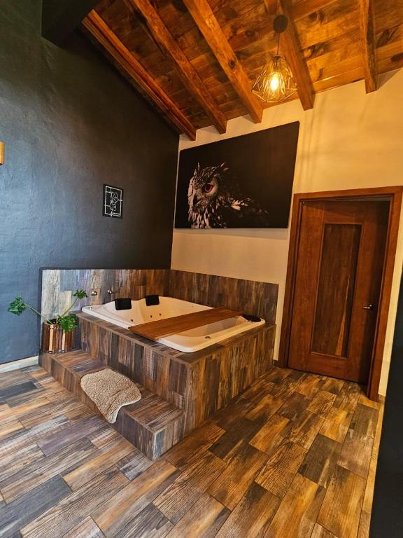 Posezení v ubytování Cabañas Santorito