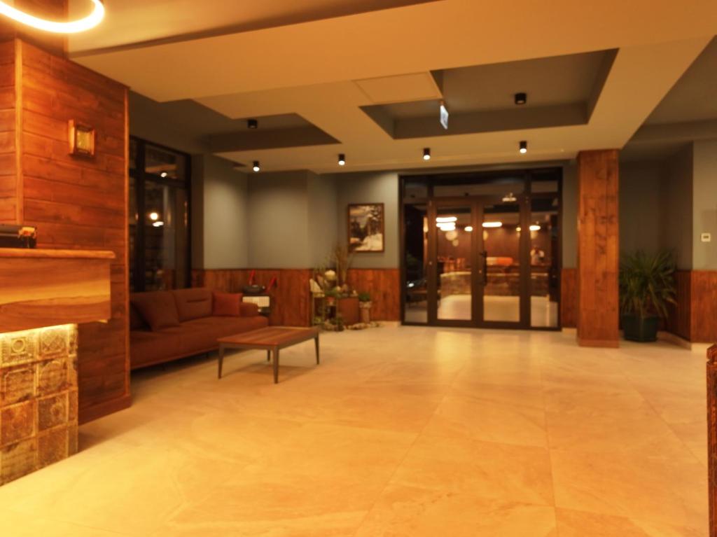 Posezení v ubytování Hotel Ushba in Mestia