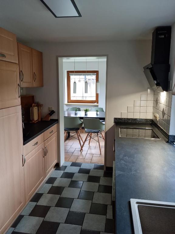 Kuchyň nebo kuchyňský kout v ubytování Ferienwohnung "Seaside"