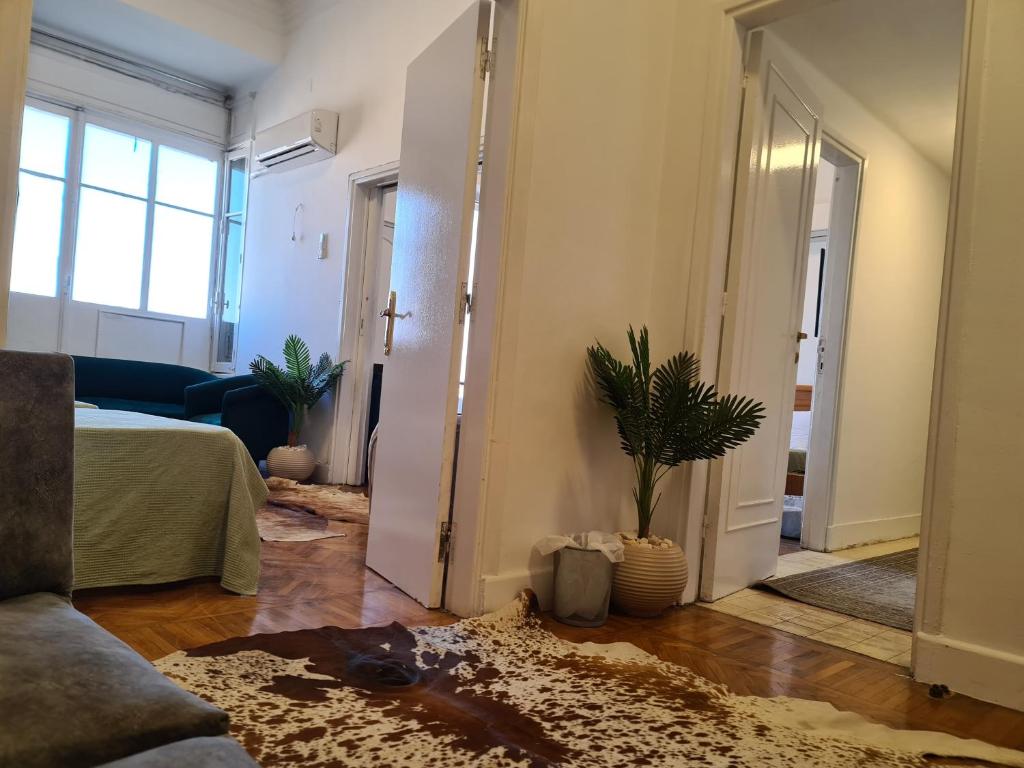 Posezení v ubytování family suites cairo