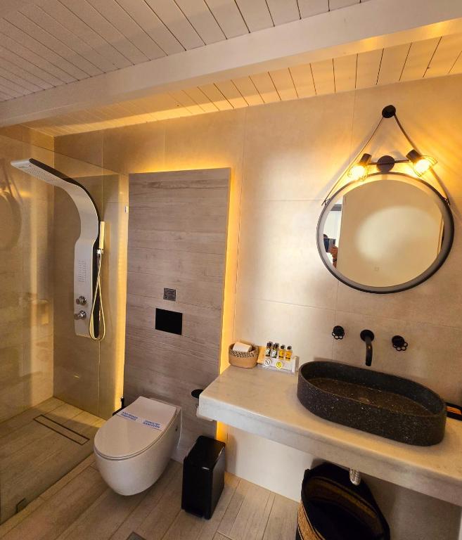 Koupelna v ubytování Aphrodite Boutique Hotel