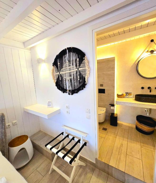 Koupelna v ubytování Aphrodite Boutique Hotel