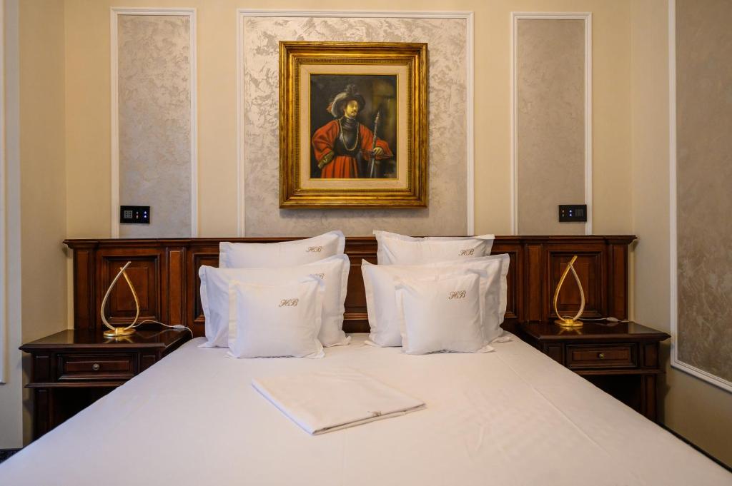 Postel nebo postele na pokoji v ubytování Hotel Bulevard