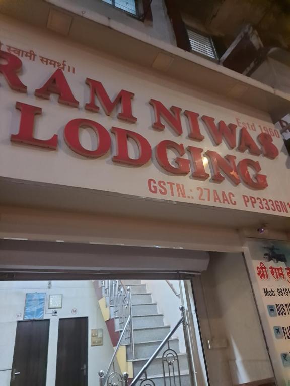 a sign for a korean food store at Ram niwas hotel in Mumbai