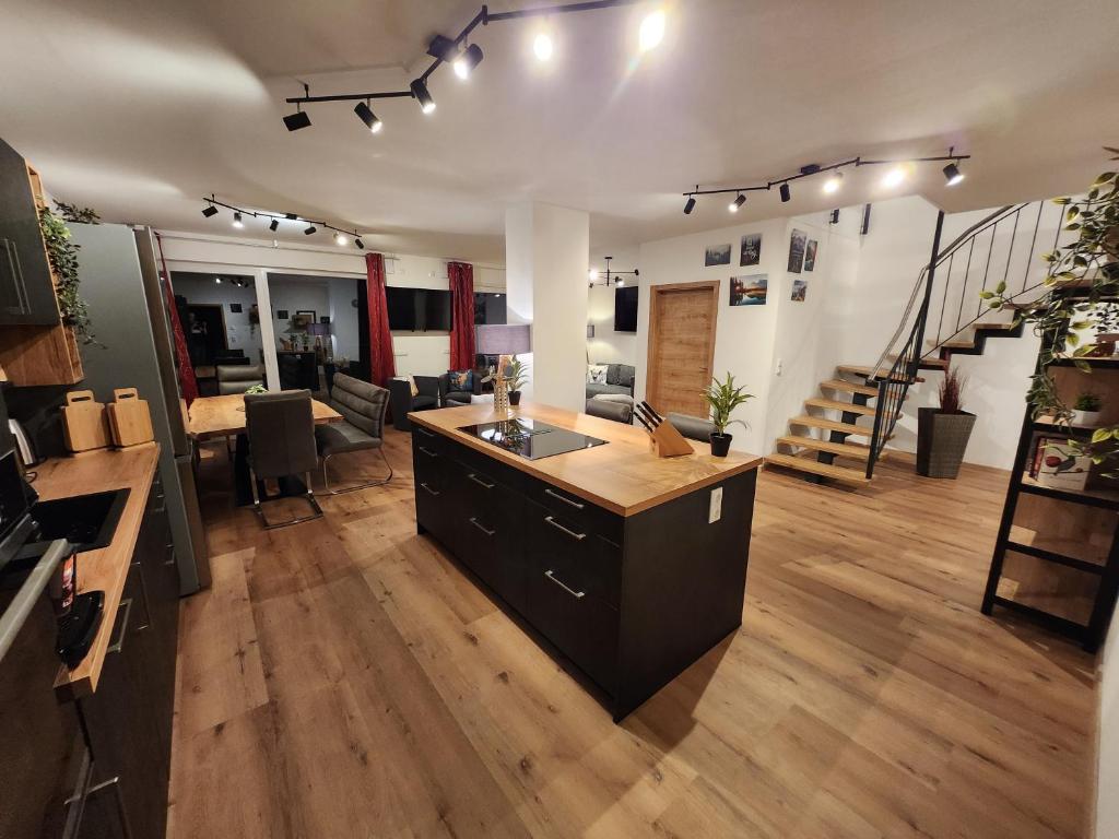 Χώρος καθιστικού στο Ferienhaus "Zum frechen Michel"