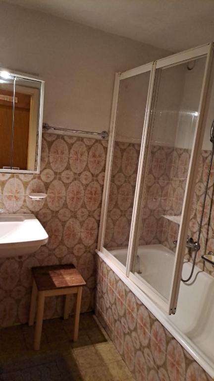 Koupelna v ubytování Haus in den Bergen