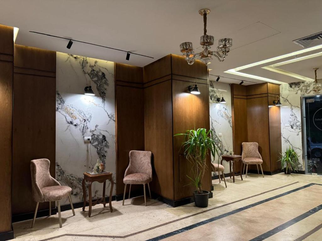 Posezení v ubytování nuba nile hotel
