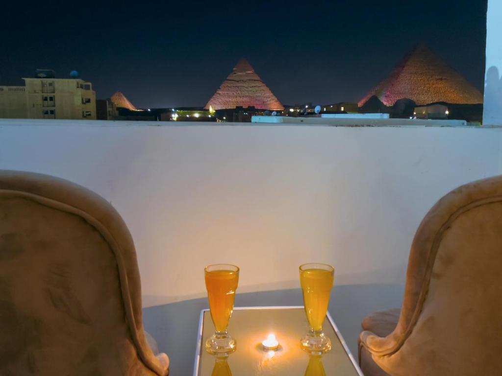 Posezení v ubytování Pyramids Rose view