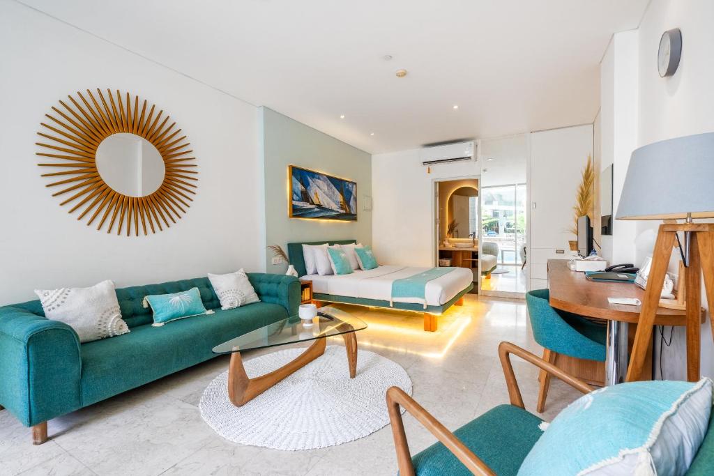 Posezení v ubytování AQ-VA Hotel & Villas Seminyak