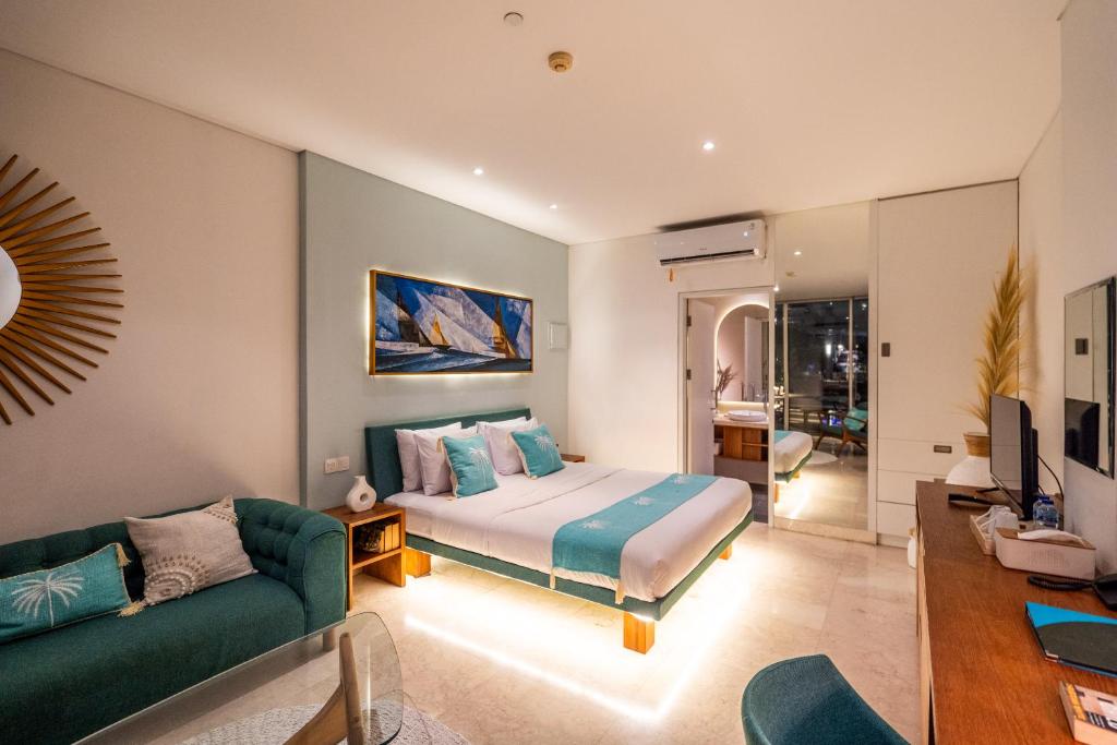 Posezení v ubytování AQ-VA Hotel & Villas Seminyak
