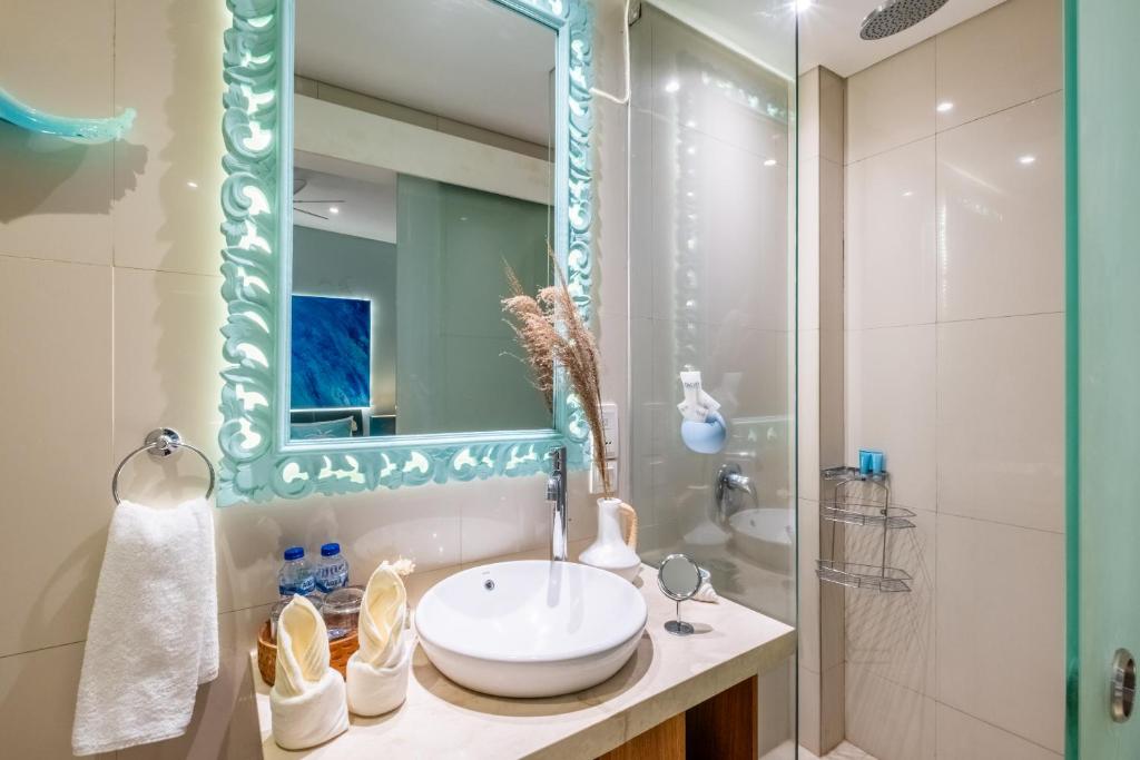 Koupelna v ubytování AQ-VA Hotel & Villas Seminyak