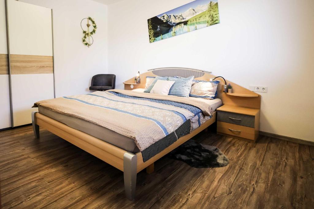 Postel nebo postele na pokoji v ubytování Zirlerhof