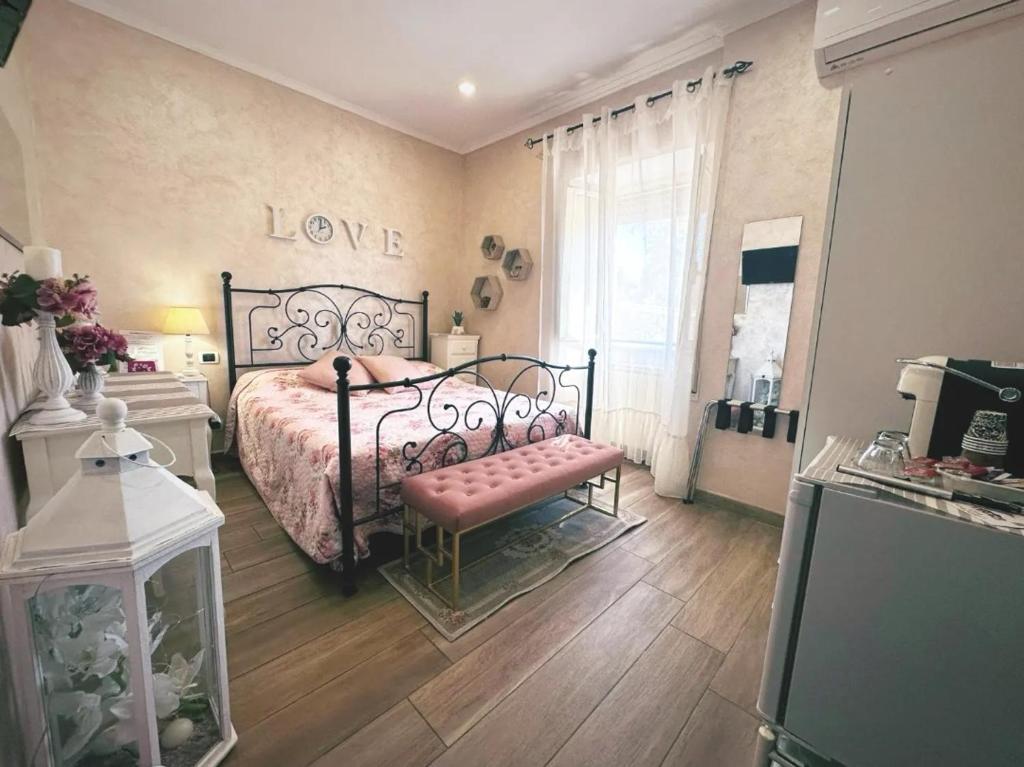 Postel nebo postele na pokoji v ubytování B&B Corvara