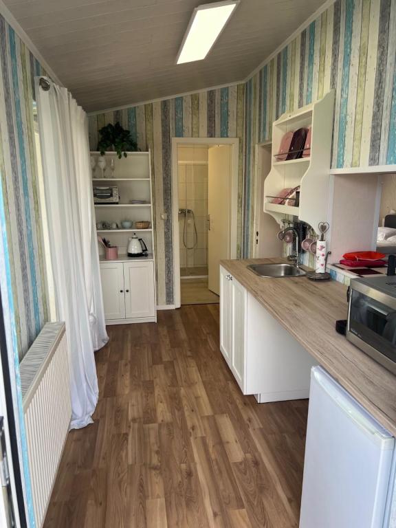 Kuchyň nebo kuchyňský kout v ubytování Gästehaus Malleschitz