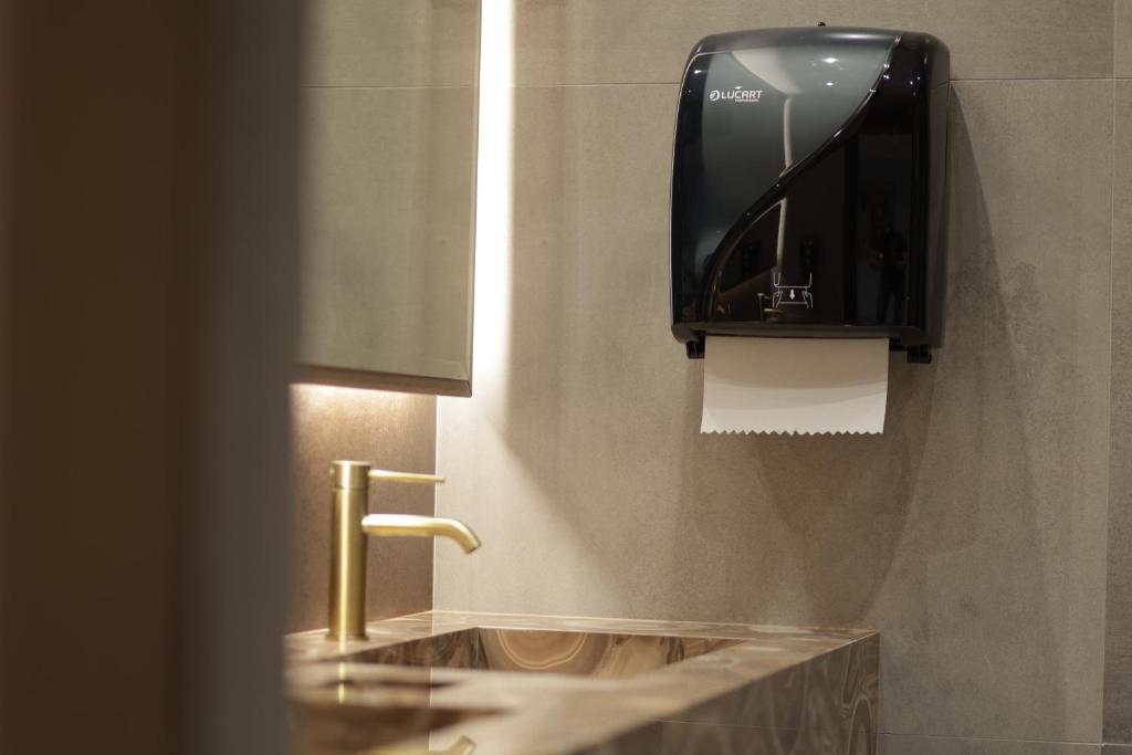 TV a/nebo společenská místnost v ubytování Residence Inn Tirana