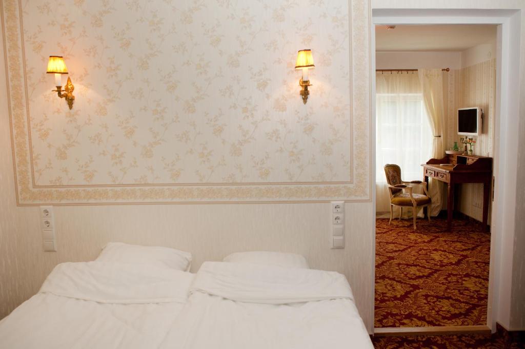 Postel nebo postele na pokoji v ubytování Ööbikuoru Villa
