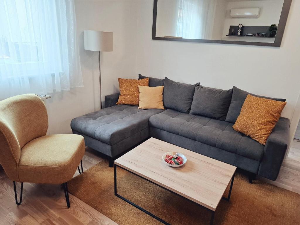 Posezení v ubytování Apartman West Zen
