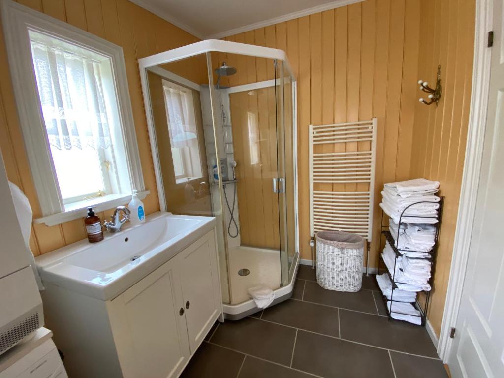 Koupelna v ubytování Villa Stykkisholmur