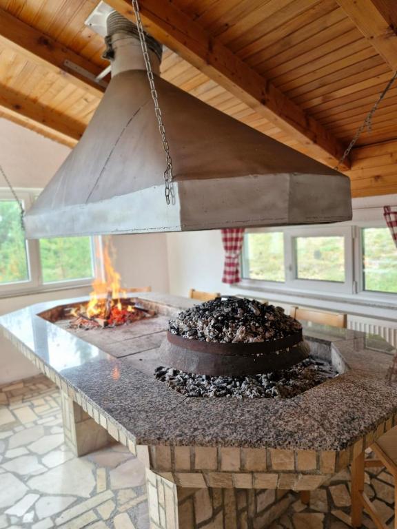 Η κουζίνα ή μικρή κουζίνα στο Apartmani Vila