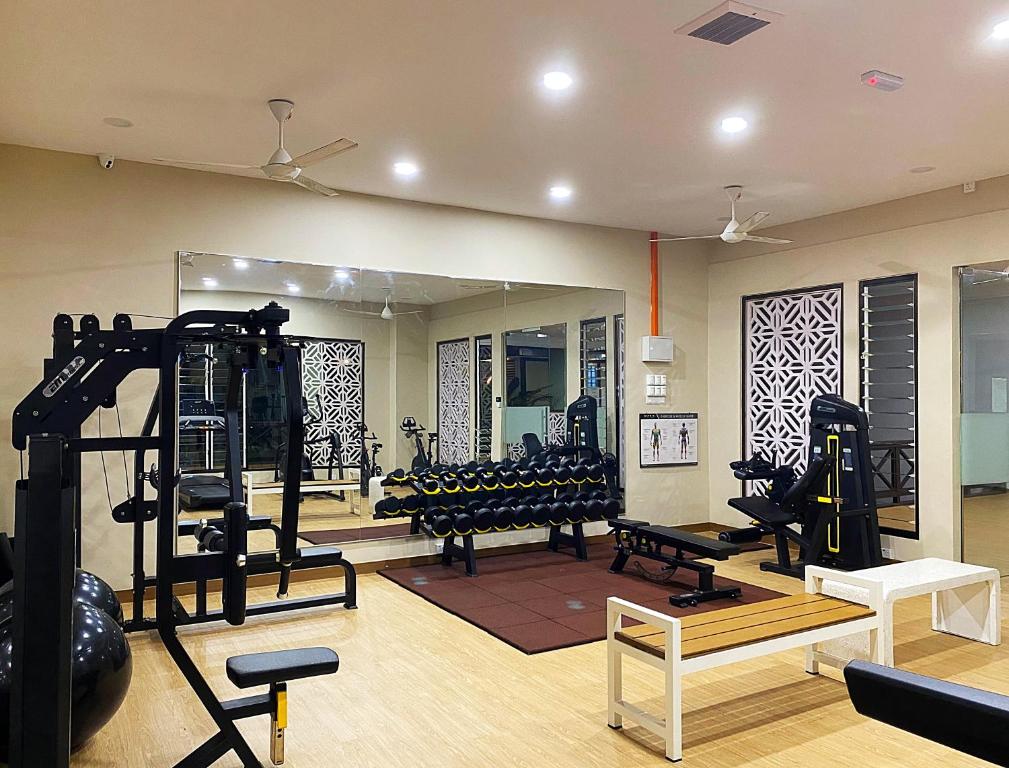Fitness centrum a/nebo fitness zařízení v ubytování Amadel Residence 爱媄德民宿 13