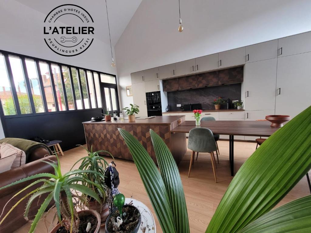 Posezení v ubytování L'Atelier