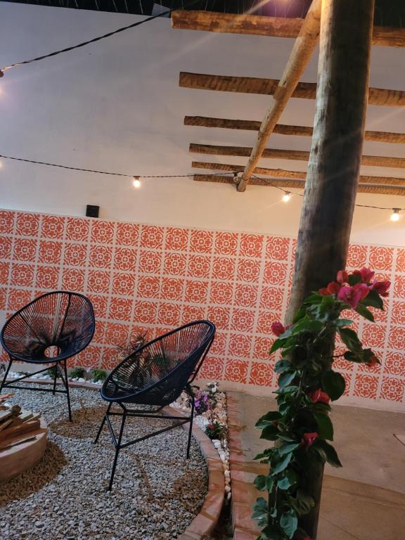 Posezení v ubytování loft das flores