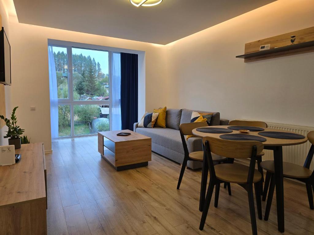Χώρος καθιστικού στο SaGa Apartament