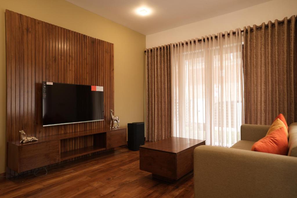 TV a/nebo společenská místnost v ubytování Celadon Villa