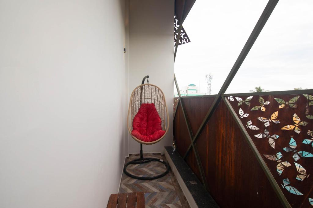 Balkón nebo terasa v ubytování La Papillon Maison