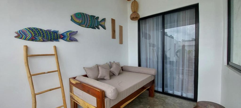 Χώρος καθιστικού στο Villa Francine El Nido